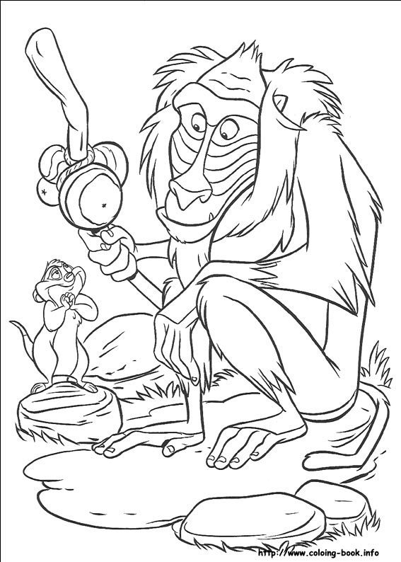 The Lion King coloring picture